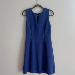 J. Crew Royal Blue Textured Mini Dress
